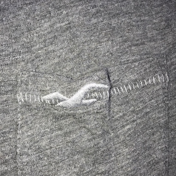 Hollister Basic Grey V-Neck - Picture 2 of 3